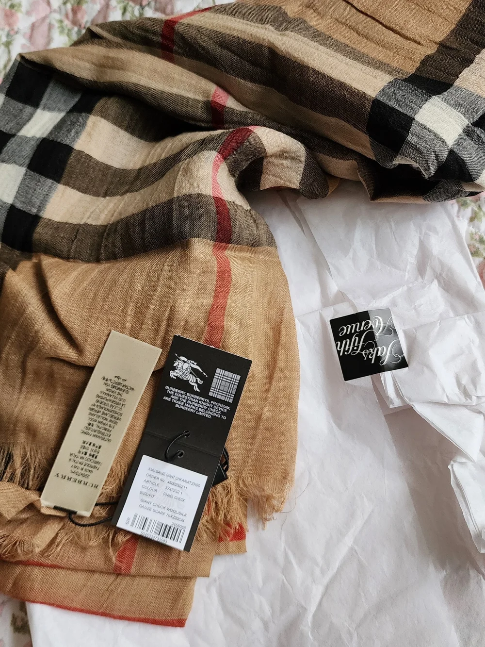 Burberry branded wool